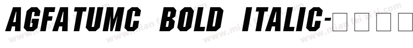 AGFatumC Bold Italic字体转换